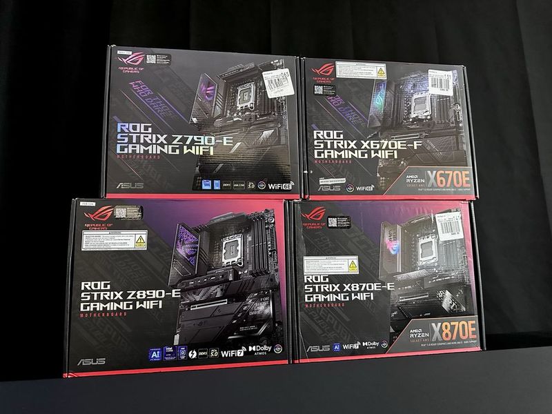 Материнские платы от Asus ROG Strix Z790-E | Z890-E | X670E | X870E