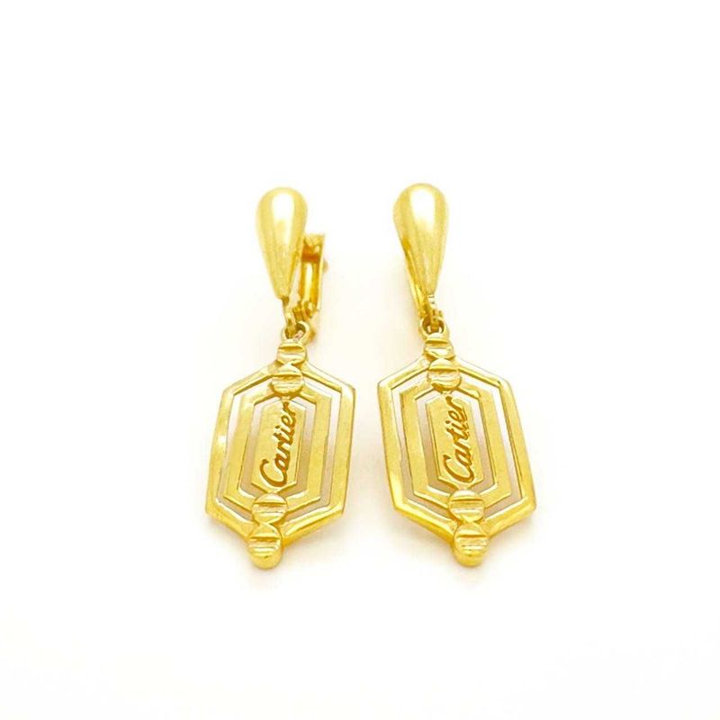 Золотые серьги в стиле Cartier Золотые серьги в стиле Cartier