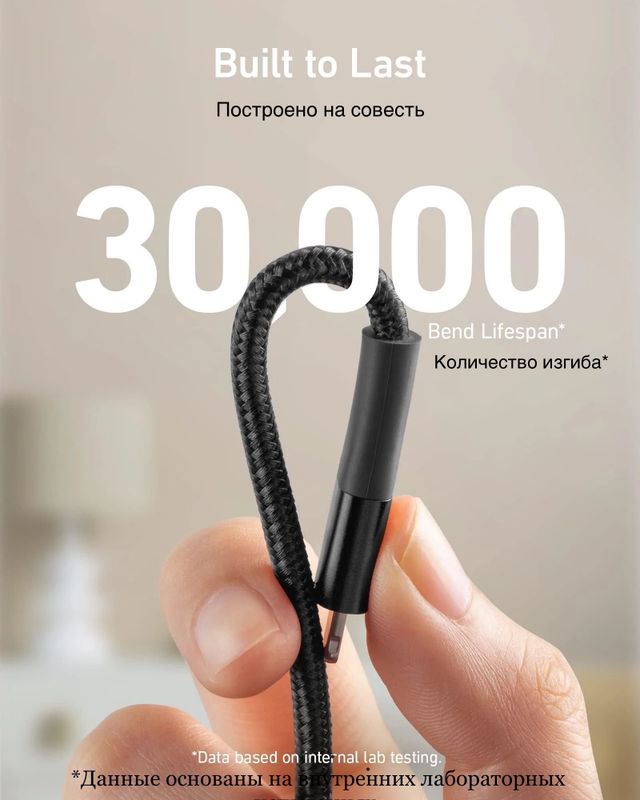 ANKER, Powerline+ II. 1.8метр USB шнур Lightning для iPad и iPhone