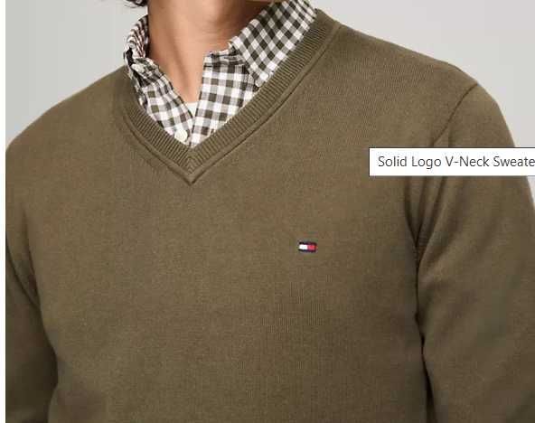 Свитер Tommy Hilfiger V-Neck Sweater