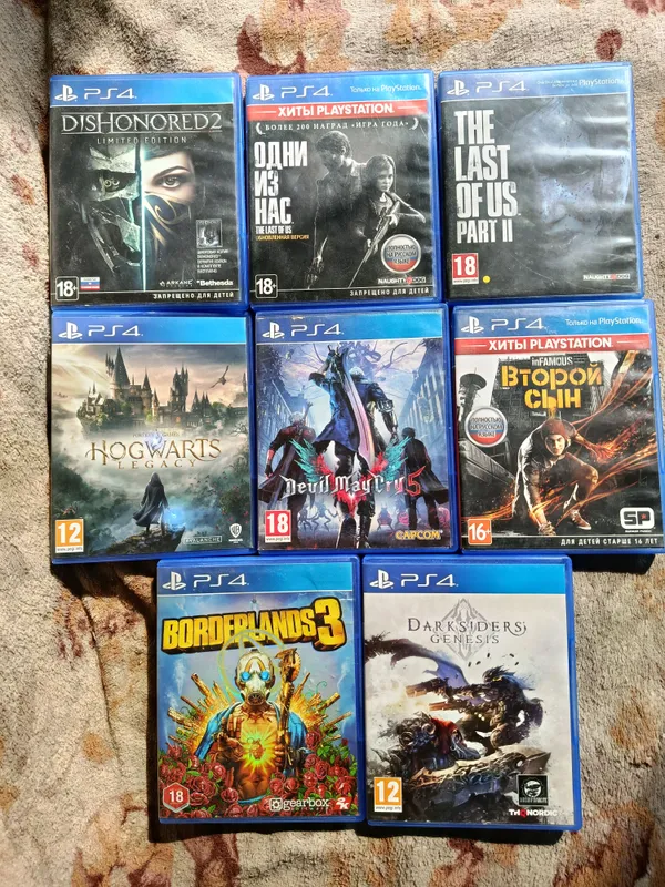 продаю или обменяю диски на ps4