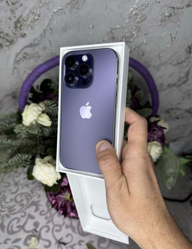 iPhone 14 Pro 128gb Pruple Akk: 82% kelwamiz