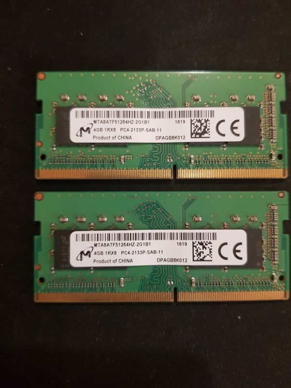 Micron ddr4 4gb*2=8gb Micron ddr4 4gb*2=8gb