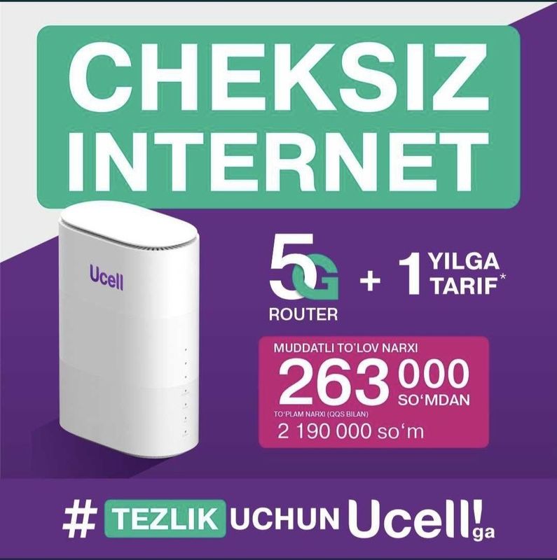 Wi-Fi Router CPE 5G ZTE Ucell Wi-Fi Router CPE 5G ZTE Ucell