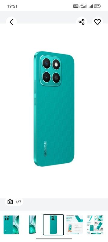 Honor x8c 8+8/256 Gb ⁃ Old kamera: 50 MP (f/2.1) ⁃ Batareya: SuperCha