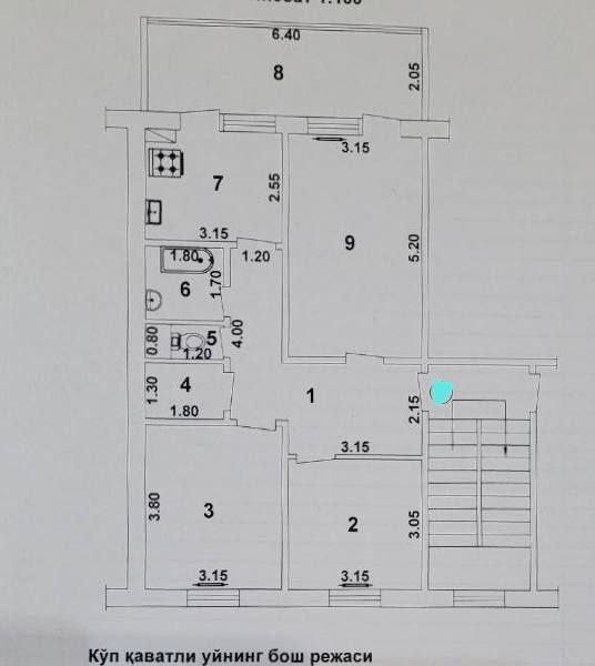 3/4/5 78м² Яккасарайский м-в Башлык