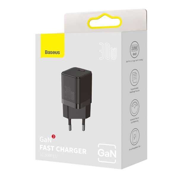 Сетевое зарядное Baseus GaN3 Fast Charger 1C 30W