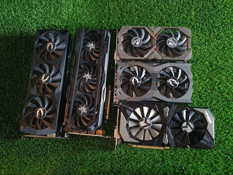 Видео карты RTX 2070/2060 5шт