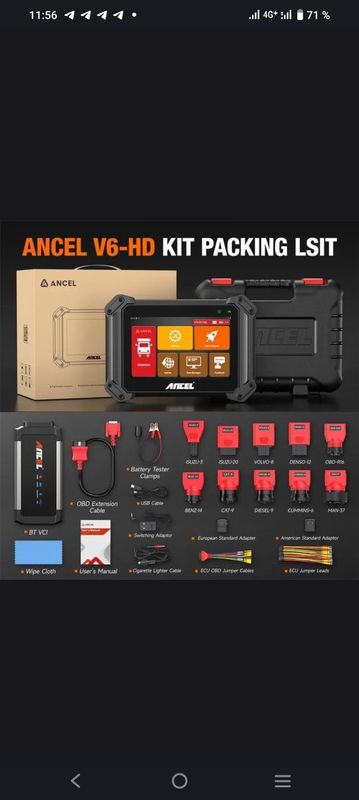 Ancel V6 pro HD skaner Ancel V6 pro HD skaner