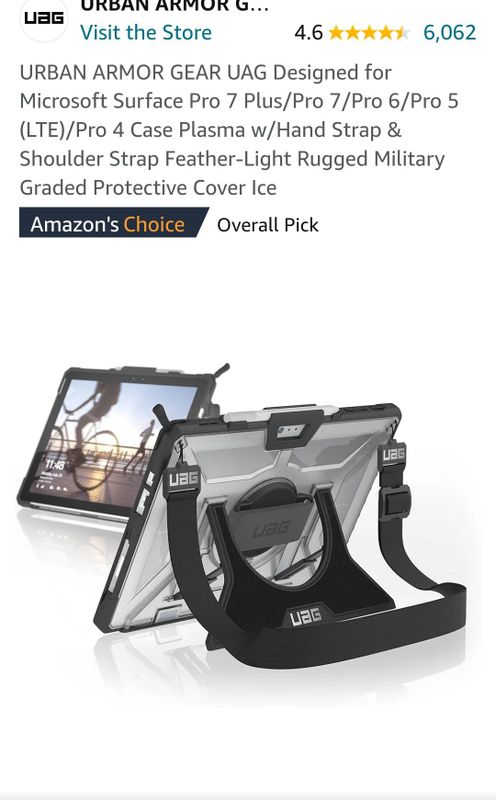 Чехол для Surface Pro 7-7+ (4-5-6) USG plasma rugged Military case