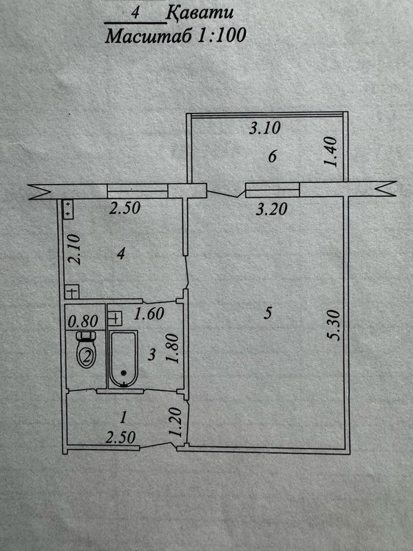 1/4/4 Ялангач, парк локомотив, 33кв.м., без ремонта