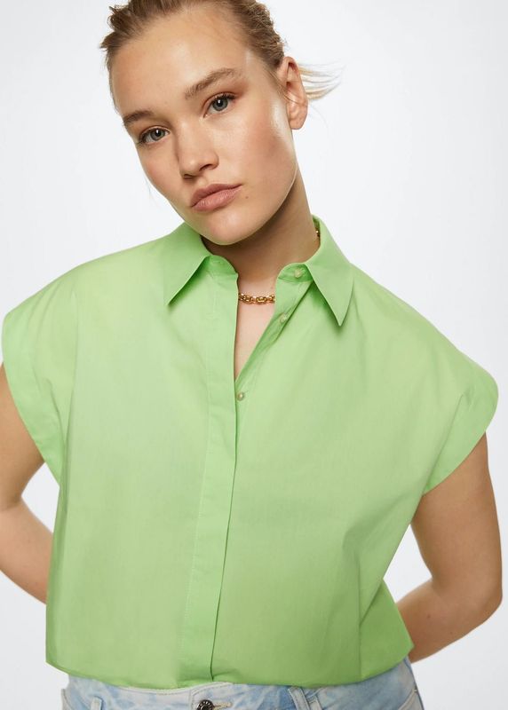 MANGO. Plus size. Женская хлопковая рубашка MANGO. Plus size. Женская хлопковая рубашка