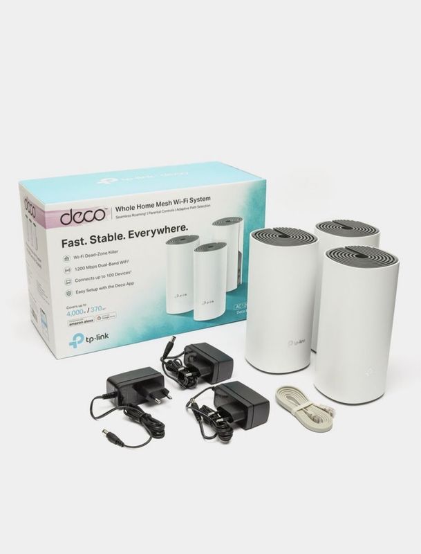 Deco E4, 3paket, AC1200 Home Mesh Wifi tizimi Deco E4, 3paket, AC1200 Home Mesh Wifi tizimi
