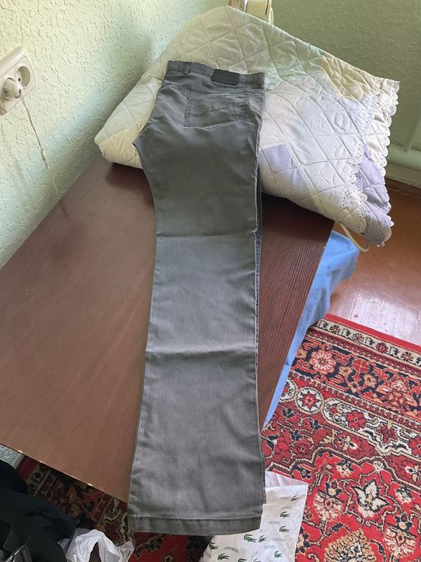 Турецкие брюки мужские серого цвета р 36 Турецкие брюки мужские серого цвета р 36