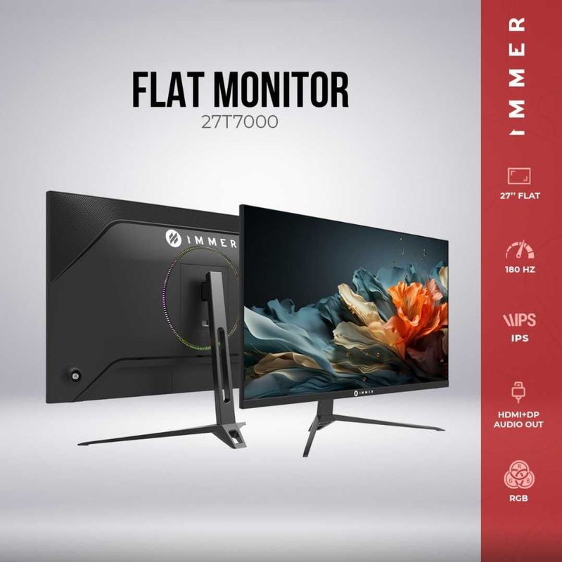 [НОВЫЙ] Монитор Immer 27T7000 | 27" Flat IPS FHD 180Hz