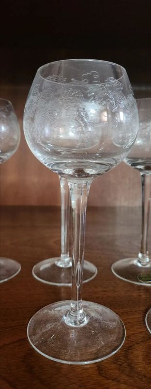 Бокалы Bohemia Glass (12 шт., Чехословакия, новые с наклейками)