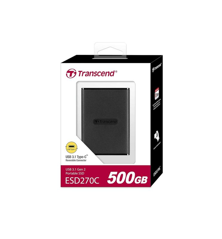 ; Накопитель внешний SSD TRANSCEND ESD270C /500GB