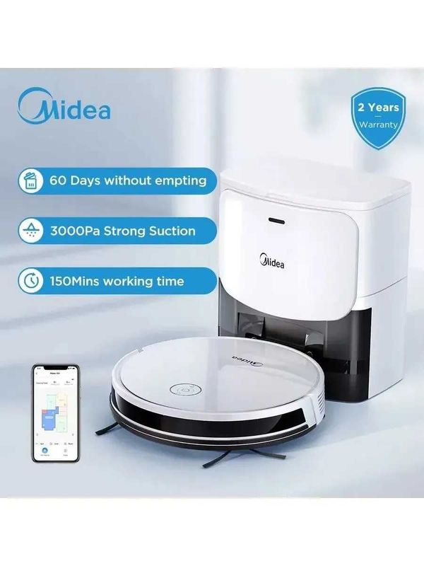 Робот пылесос Midea S5+ станция самоочистки,доставкой, 1 год гарантии Робот пылесос Midea S5+ станция самоочистки,доставкой, 1 год гарантии