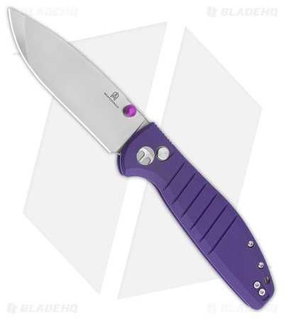 Нож Bestechman Goodboy Button Lock Purple G-10