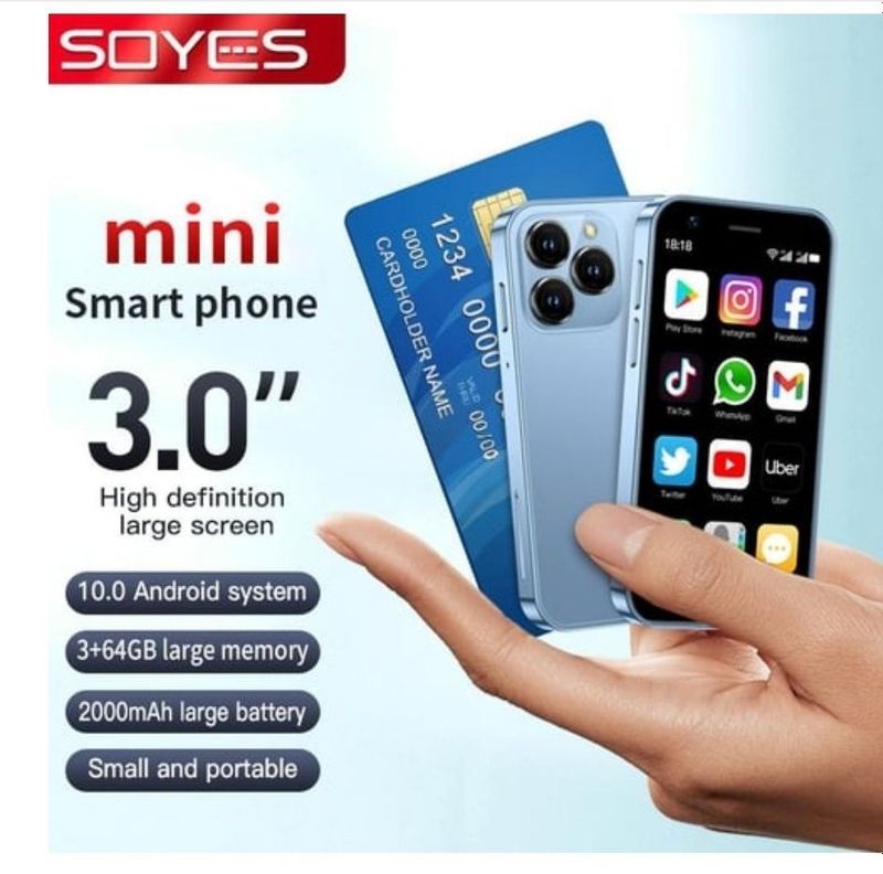 Мини смартфон SOYES XS16 Сеть: 4G: GSM:B3/B5/B8(1800/8