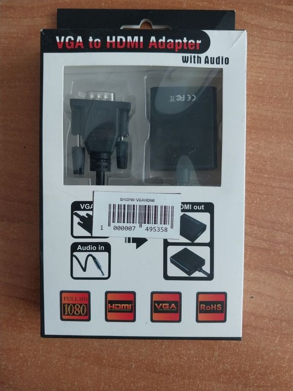 Кабель VGA to HDMI Adapter переходник Кабель VGA to HDMI Adapter переходник