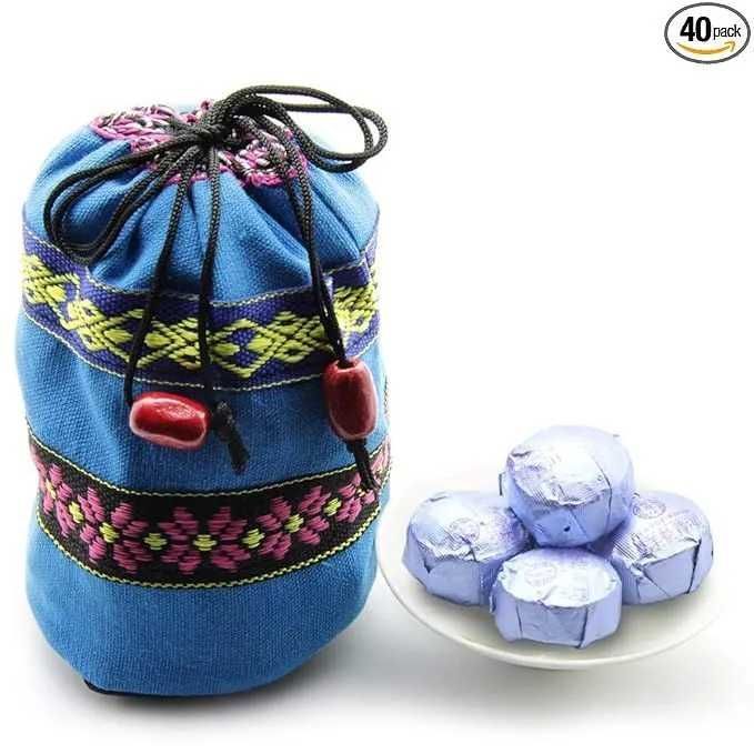 китайский чай, 40 pcs трав женьшеня Чай Шу Пуэр, (Шу) мини туо чай