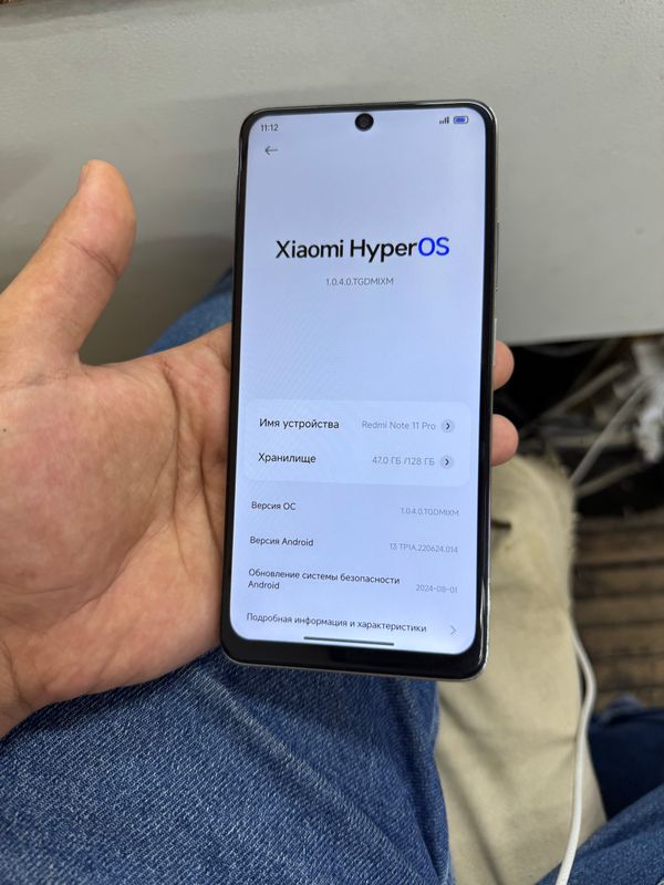 Not 11 256gb karobkas bor 1.450.000 som