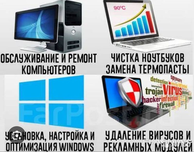 Обслуживание ПК и ноутбуков Обслуживание ПК и ноутбуков
