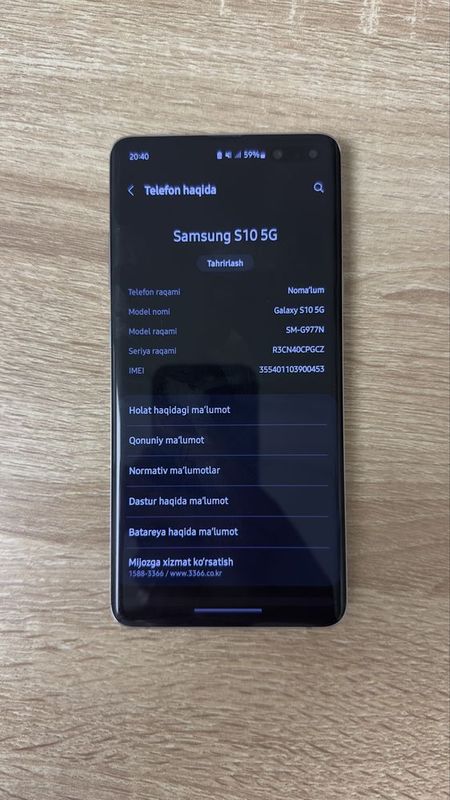 Samsung S10 5G sotiladi holati zor ayibi yoq pul zarur hotira 256gb. Samsung S10 5G sotiladi holati zor ayibi yoq pul zarur hotira 256gb.