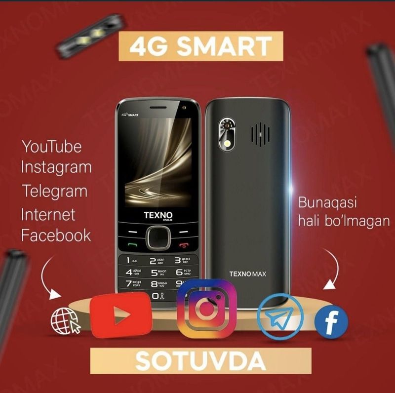 Yengi 2025 knopkali Texno 4G SMART