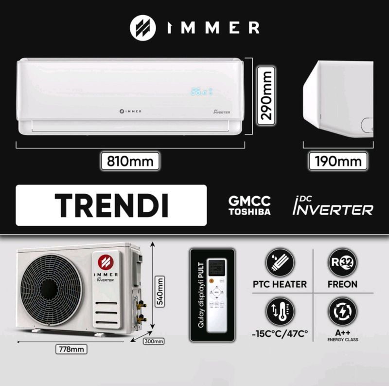 IMMER TRENDI 12 konditsioner 280$ 94 000 51 55