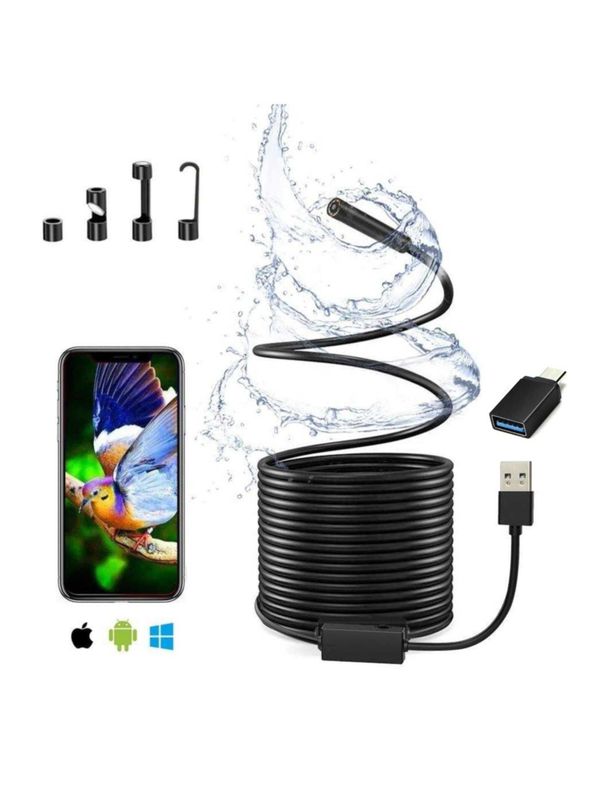USB endoskop 2 megapikselli 5 m kabeli, Smartfon, Kompyuterga IP67 USB endoskop 2 megapikselli 5 m kabeli, Smartfon, Kompyuterga IP67