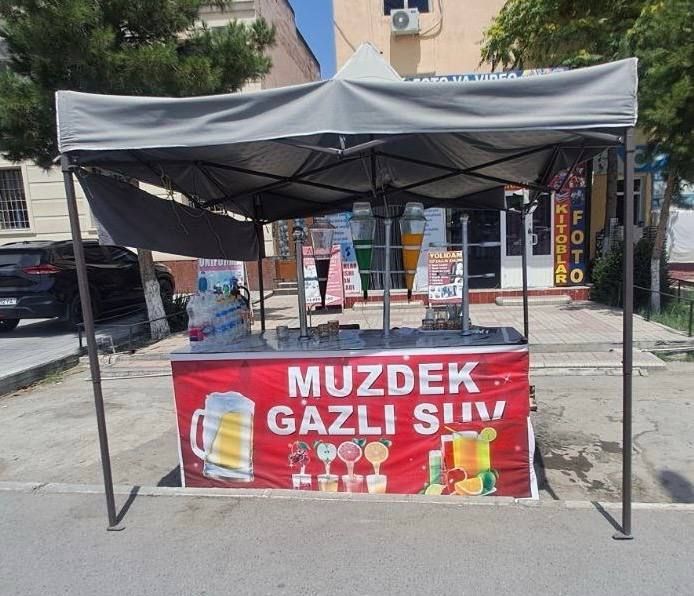 Gazli suv aparat 6ta kolba kattasidan zontik bilan