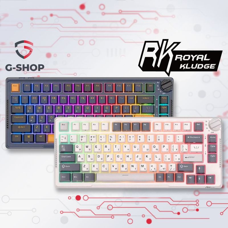 Механическая беспроводная клавиатура с подсветкой Royal Kludge H81 RGB Механическая беспроводная клавиатура с подсветкой Royal Kludge H81 RGB
