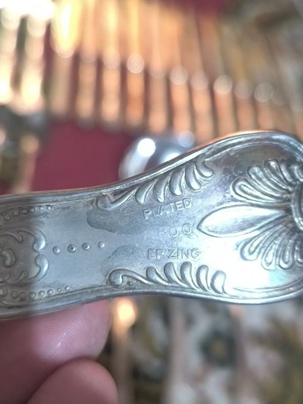 Европейский мельхиоровый набор 12 п