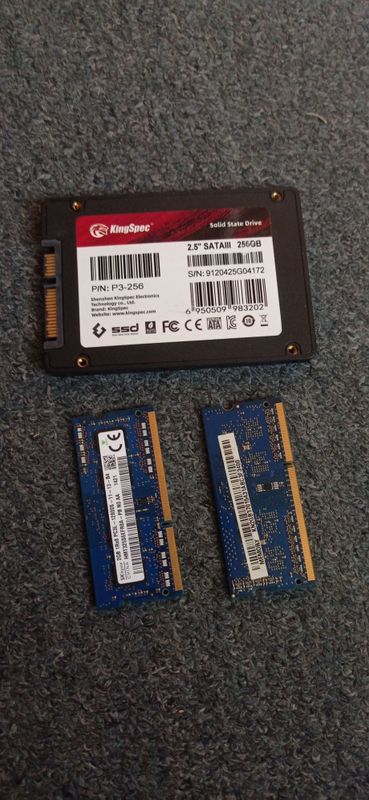 Noutbuk uchun OZU va SSD