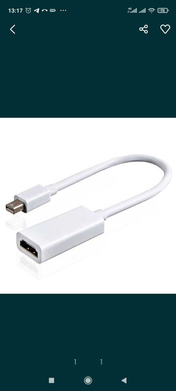 Переходник, mini display port hdmi Переходник, mini display port hdmi