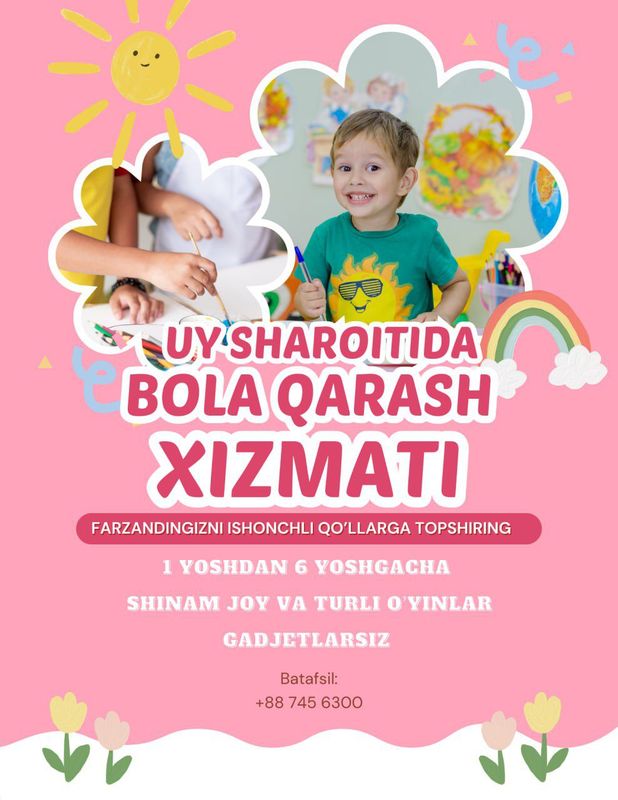 Uyda bolaga qarash xizmati