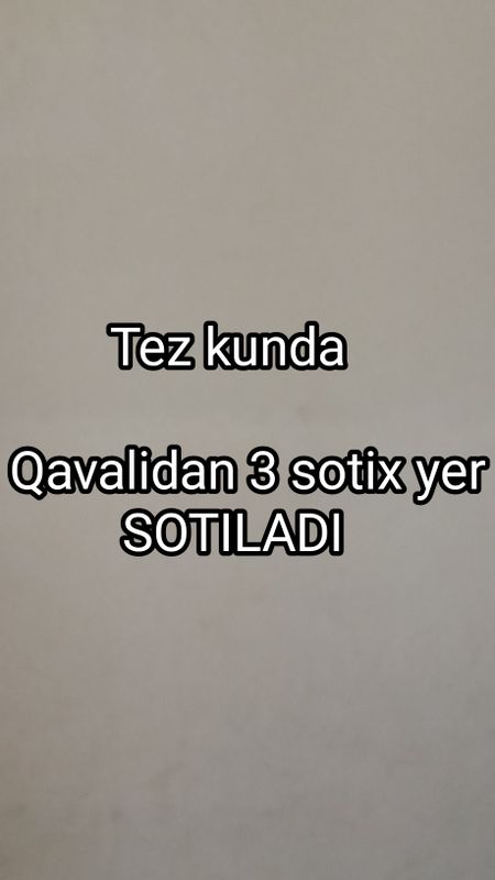 Qarshi shahar Qavalidan yer sotiladi Qarshi shahar Qavalidan yer sotiladi