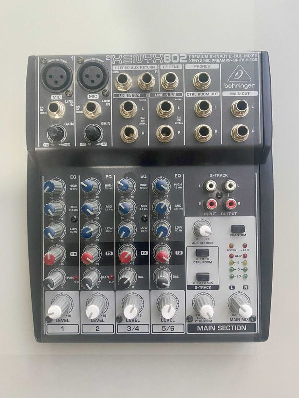 Продаётся! Микшерный пульт Behringer XENYX 802 в хорошем состоянии Продаётся! Микшерный пульт Behringer XENYX 802 в хорошем состоянии