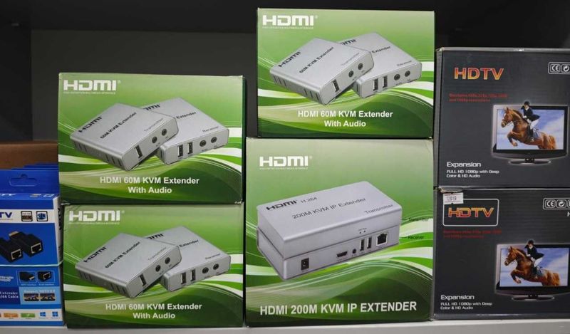 HDMI extender 60m удлинитель hdmi по utp