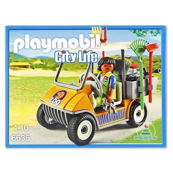 Машинка playmobil электрокар зоопарка