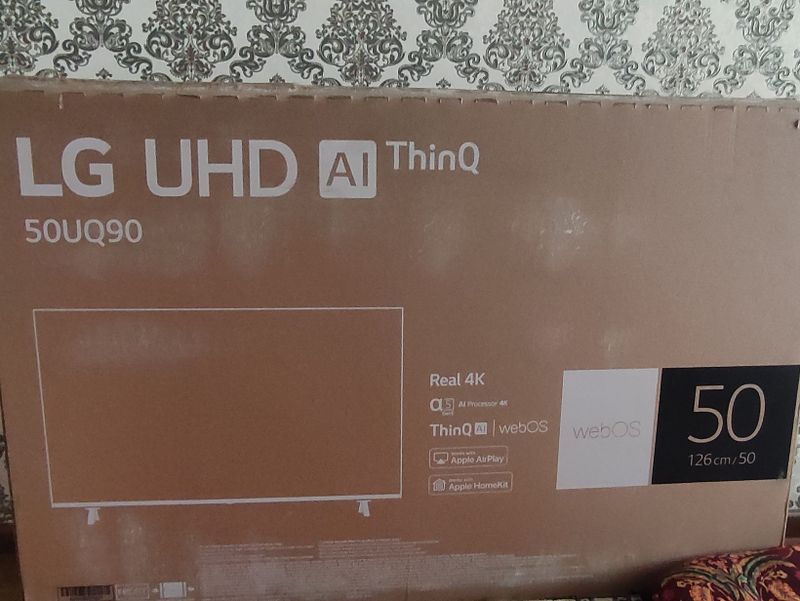 Sotiladi LG UHD AI Thinq 50uq90 televizor tostavka mavjud