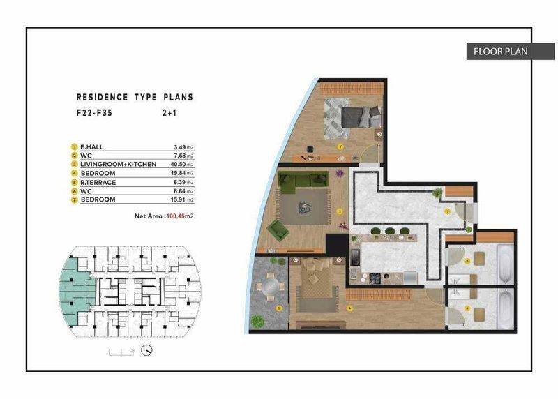 Piramit Tower продается квартира 34 этаж 100 м2 цена за 1м2 - 2200 y.e Piramit Tower продается квартира 34 этаж 100 м2 цена за 1м2 - 2200 y.e