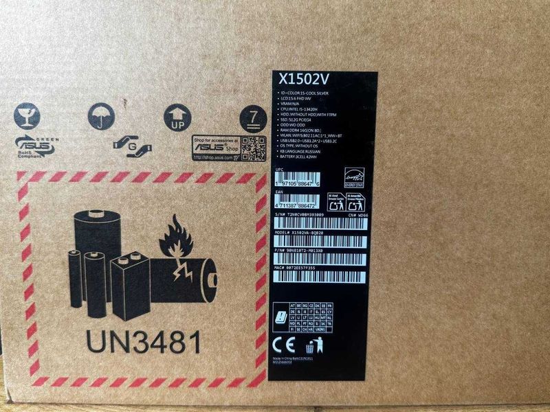 Продаю новый ноутбук ( не использовал ни разу) Asus VivoBook X1502 Продаю новый ноутбук ( не использовал ни разу) Asus VivoBook X1502