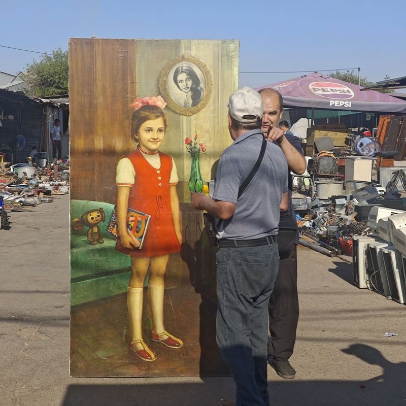 Картина маслом 1950 год Картина маслом 1950 год