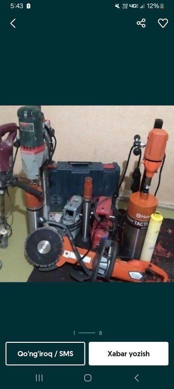 Demontach beton kesish teshik ochish transha kavlash aparatlar bor Demontach beton kesish teshik ochish transha kavlash aparatlar bor