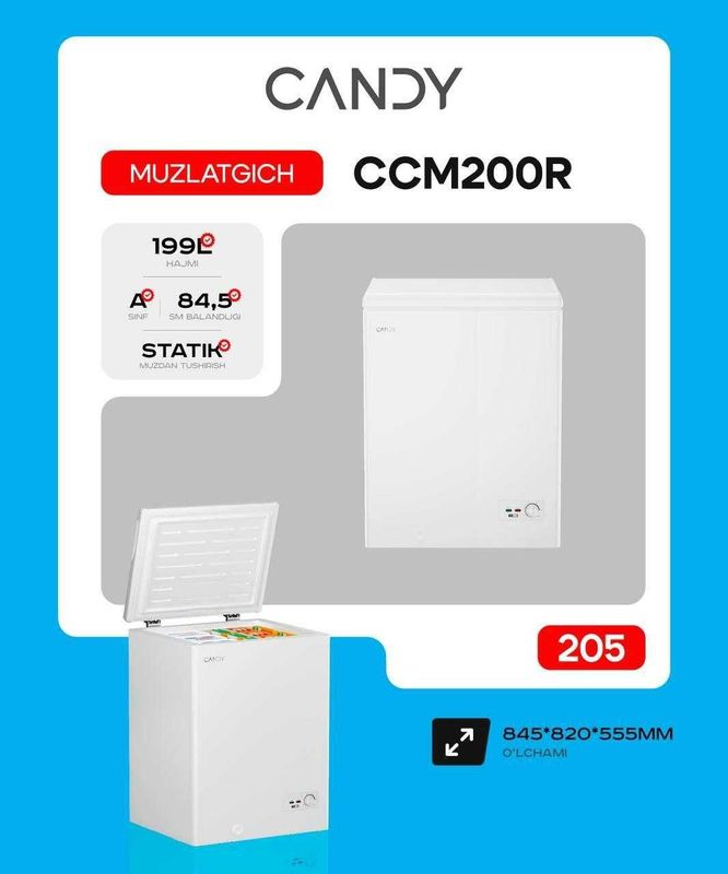 Морозильная камера CANDY CCM200R Nodir malika siklat Морозильная камера CANDY CCM200R Nodir malika siklat