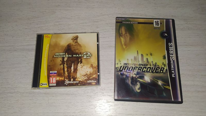 Call of duty modern warfare 2 и NFS undercover диски Call of duty modern warfare 2 и NFS undercover диски