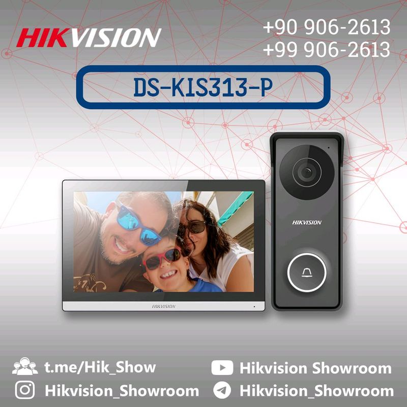 DS-KIS313-P Hikvision HD domofonlari. Qulay narx DS-KIS313-P Hikvision HD domofonlari. Qulay narx